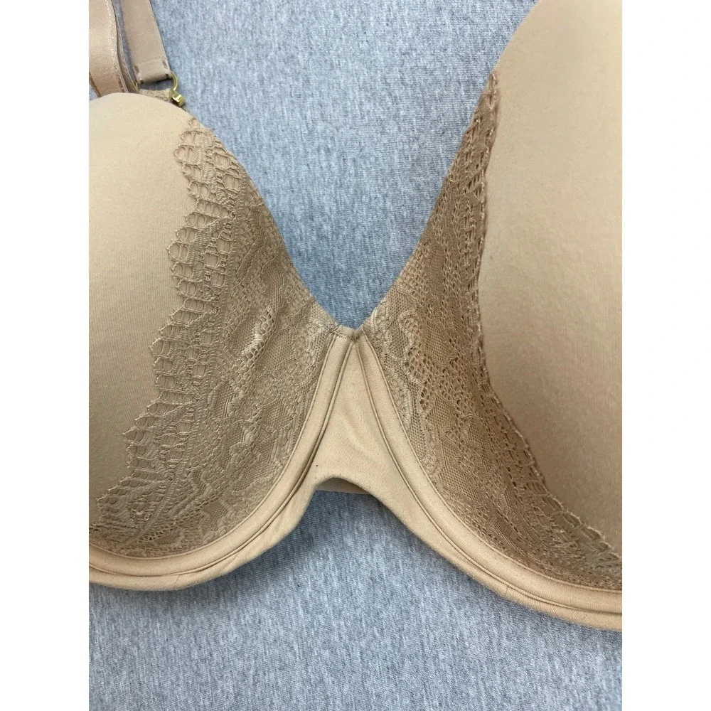 Soma Bra Womens 38DDD Beige Lace Lined Underwire Embraceable Perfect Coverage